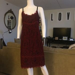 NWT Diane Von Furstenberg Lace Strap Empire dress